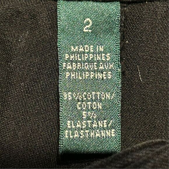 Lauren Ralph Lauren Elegant Black Trousers - Picture 9 of 10